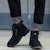 But Fleece Hitam Sepatu Warrior Martin WBN-319501