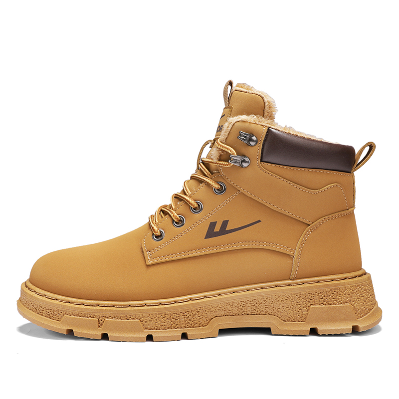 Warrior Martin Boots 'Brown Fleece-Lined Outdoor Retro'