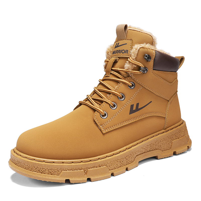 Warrior Martin Boots 'Brown Fleece-Lined Outdoor Retro' 圖 3