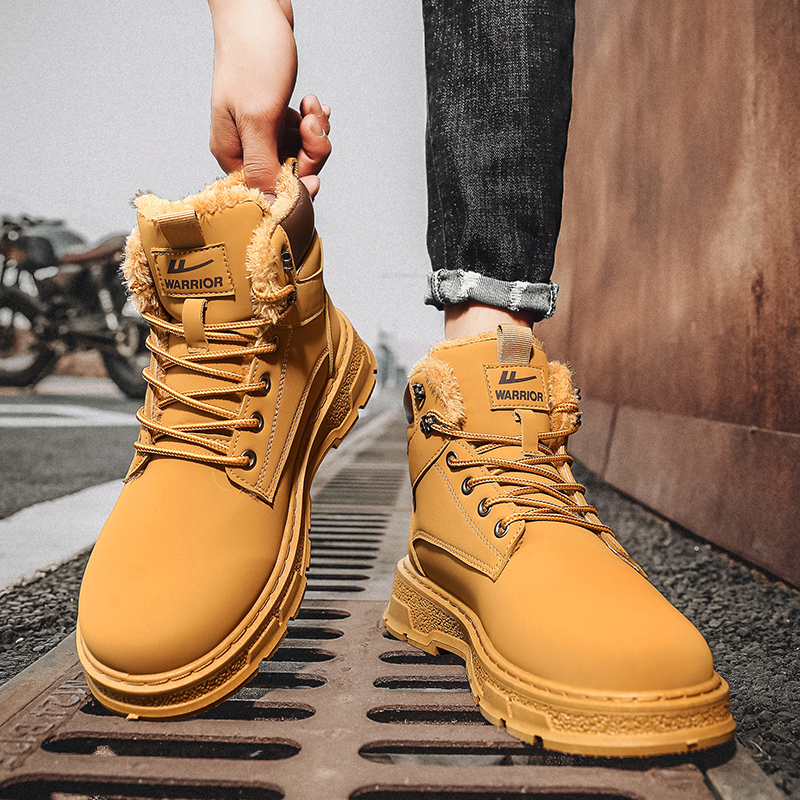 Warrior Martin Boots 'Brown Fleece-Lined Outdoor Retro' 圖 7