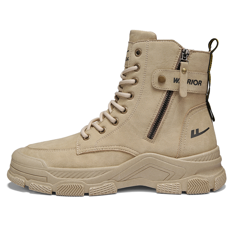 Warrior Martin Boots 'Brown Zip Comfort' WXP(WZ)-076001