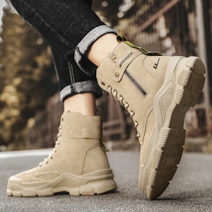 ウォリアー マーチンブーツ 快適ブラウンZip WXP(WZ)-076001 1