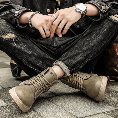 Warrior Martin Boots 'Khaki Retro Warmth' WXP(WZ)-046701M 4