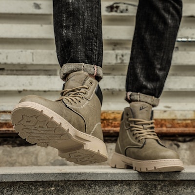Warrior Martin Boots 'Khaki Retro Warmth' WXP(WZ)-046701M 1