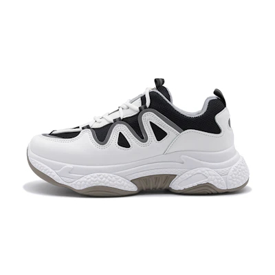 Warrior Mesh Breathable Dad Shoes 'White Black'