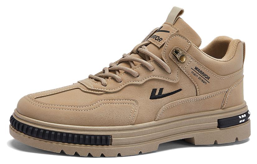 Order 戰士回力 潮酷工裝 防風防滑耐磨 中幫 生活休閒鞋 男款 卡其色