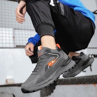 Sneaker Pertengahan Warrior 'Kelabu Hitam' WXY-G196N02 3