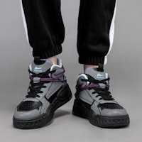 ウォリアー ミッドトップ 黒灰 (Uōriā Middotoppu Kurohai) WBN(JS)-129103-1 3