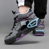 ウォリアー ミッドトップ 黒灰 (Uōriā Middotoppu Kurohai) WBN(JS)-129103-1 4