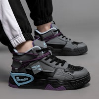 ウォリアー ミッドトップ 黒灰 (Uōriā Middotoppu Kurohai) WBN(JS)-129103-1 1