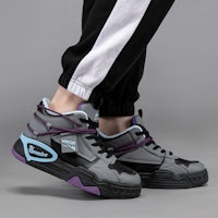 ウォリアー ミッドトップ 黒灰 (Uōriā Middotoppu Kurohai) WBN(JS)-129103-1 2