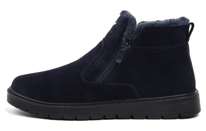 Warrior Navy Snow Boots - Warm, Soft, Cushioned, Mid-Calf Winter Shoes. WBN-314602