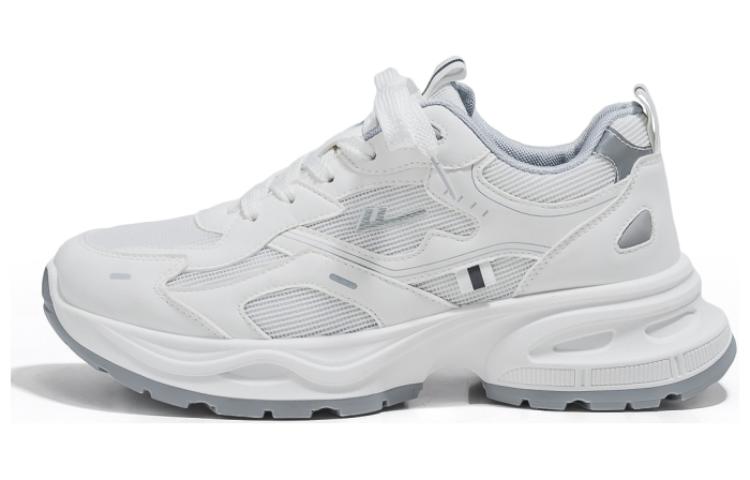 Warrior Retro Dad Shoes White Grey Mesh Breathable Platform Sneakers Mens Casual WXY-3796C White/Gray