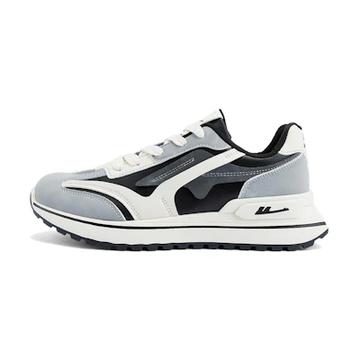 Warrior Retro Thick Sole Low Top 'Black Grey'