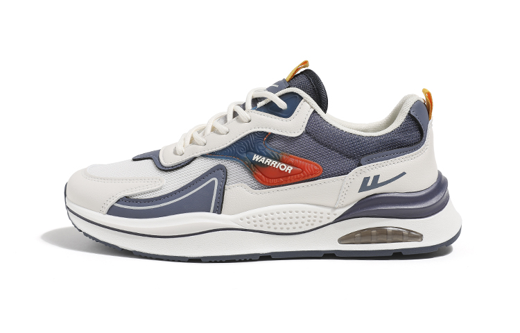 Warrior Running Shoes Beige Navy Orange - Stylish, Durable & Comfortable. WXY(S)-2700L Deep Blue/Orange, 2700L, Meter Specification.
