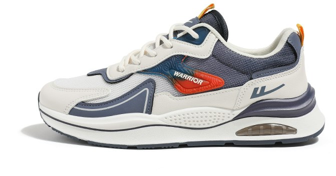 warrior-running-shoes-beige-navy-orange-stylish-durable-and-comfortable-wxy-s-2700-l-deep-blue-orange-2700-l-meter-specification