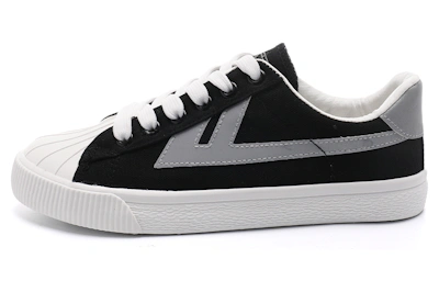 Warrior Shell Toe Low 'Black Silver Grey'