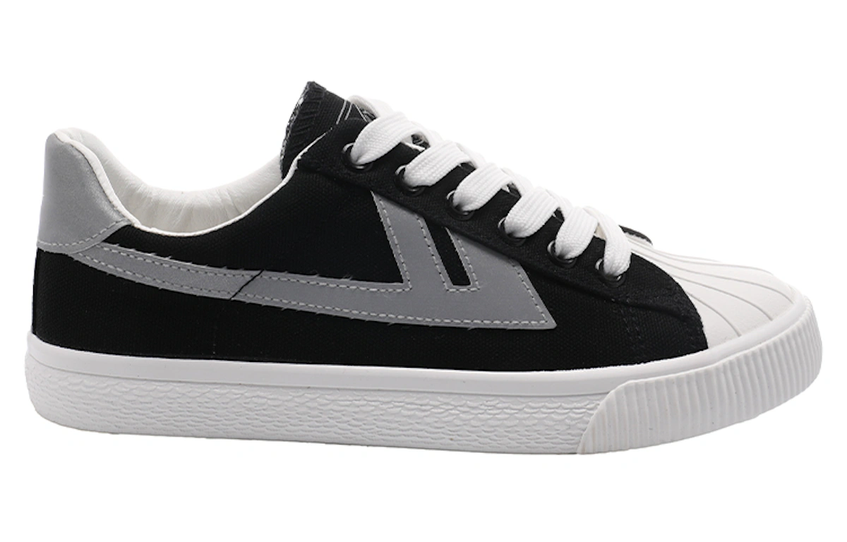Warrior Shell Toe Low 'Black Silver Grey'