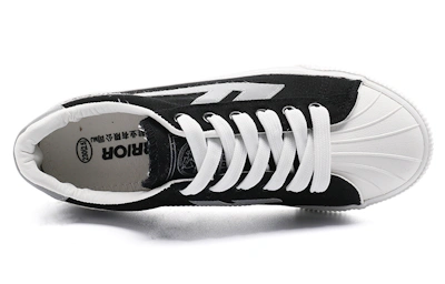 Warrior Shell Toe Low 'Black Silver Grey'