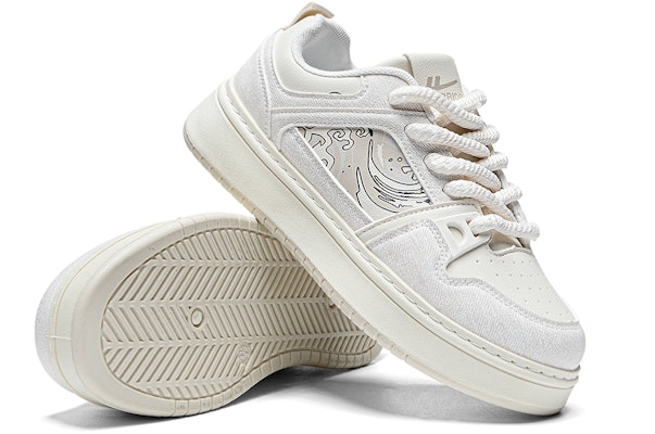Sepatu Skate Warrior 'Beige Deep Blue' WXY-G149L Lookbook Sepatu Skate Warrior 'Beige Deep Blue' WXY-G149L
