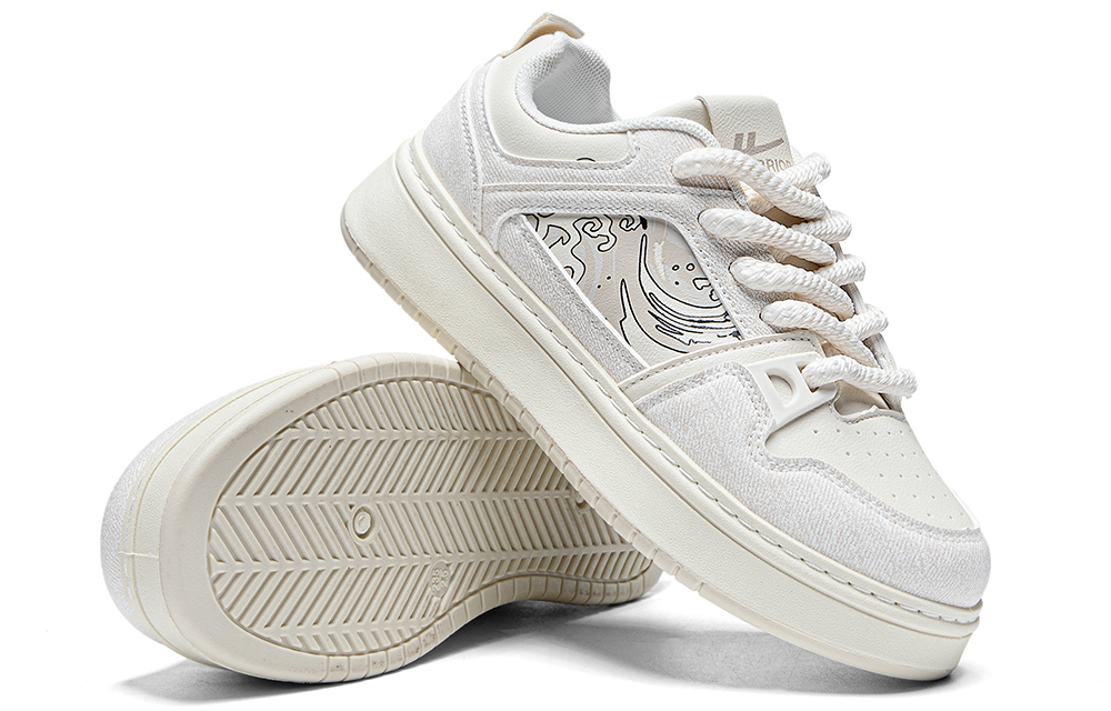 Lookbook Scarpe Warrior Skate ''Beige Blu Scuro'' WXY-G149L