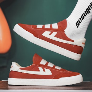 勇士回力 一脚蹬 休閒萬用 防滑輕便 低筒 帆布鞋 男女款 鐵銹紅米 Cheap 勇士回力 一脚蹬 休閒萬用 防滑輕便 低筒 帆布鞋 男女款 鐵銹紅米