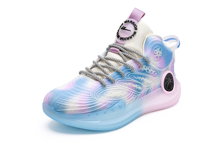 Warrior Sneakers Low-Top 'Beige Blue Pink' 圖 2