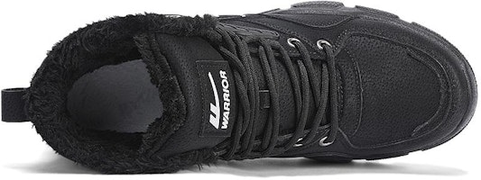 回力戰士 百搭務實工裝復古拼接 手工編織 抗震滑 短筒 雪地靴 男款 黑色 Lookbook 回力戰士 百搭務實工裝復古拼接 手工編織 抗震滑 短筒 雪地靴 男款 黑色