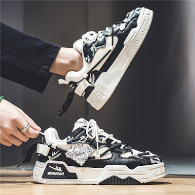 Guerrero Estilo Callejero 'Impresión Blanco y Negro' 'Zapatilla Bread' WXY-F495C02 4