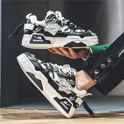 Guerrero Estilo Callejero 'Impresión Blanco y Negro' 'Zapatilla Bread' WXY-F495C02 5