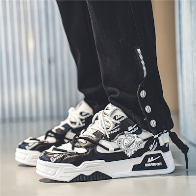 Guerrero Estilo Callejero 'Impresión Blanco y Negro' 'Zapatilla Bread' WXY-F495C02 7