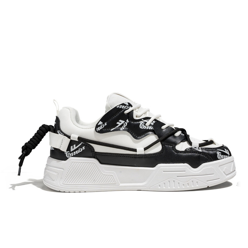Order Warrior Gaya Jalanan 'Cetakan Hitam dan Putih' 'Kasut Bread' WXY-F495C02