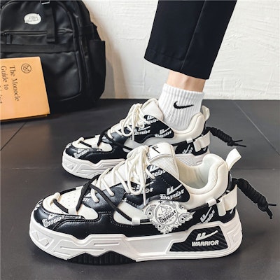 Guerrero Estilo Callejero 'Impresión Blanco y Negro' 'Zapatilla Bread' WXY-F495C02 2