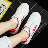 Shop Warrior Vintage Low ''Weiß Rot'' WXY-A308G02