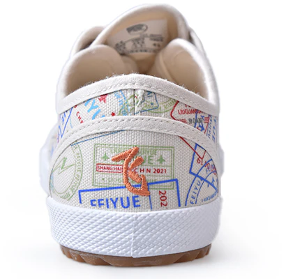 Warrior x Feiyue Retro ''Beige'' Sneakers FXY-484TC01 Shop Warrior x Feiyue Retro ''Beige'' Sneakers FXY-484TC01