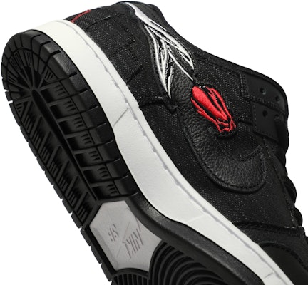 Wasted Youth x Nike SB Dunk Low 'Black Denim' DD8386-001 1