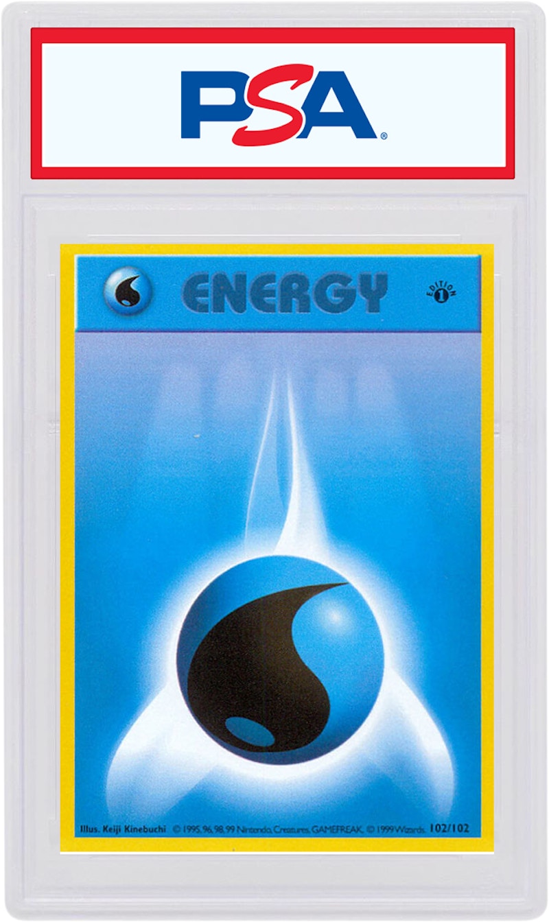 Water Energy 1999 Pokemon TCG Base Set 1st Edition #102/102