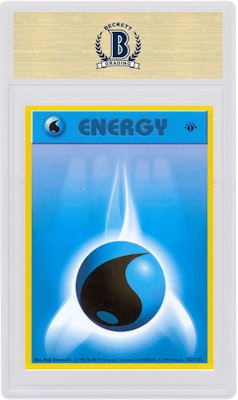 Water Energy 1999 Pokemon TCG Base Set 1st Edition #102/102 Order Water Energy 1999 Pokemon TCG Base Set 1st Edition #102/102