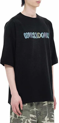 WE11DONE ブラック クルーネック 半袖 Tシャツ WD-TT0-24-798-U-BK Details for WE11DONE ブラック クルーネック 半袖 Tシャツ WD-TT0-24-798-U-BK