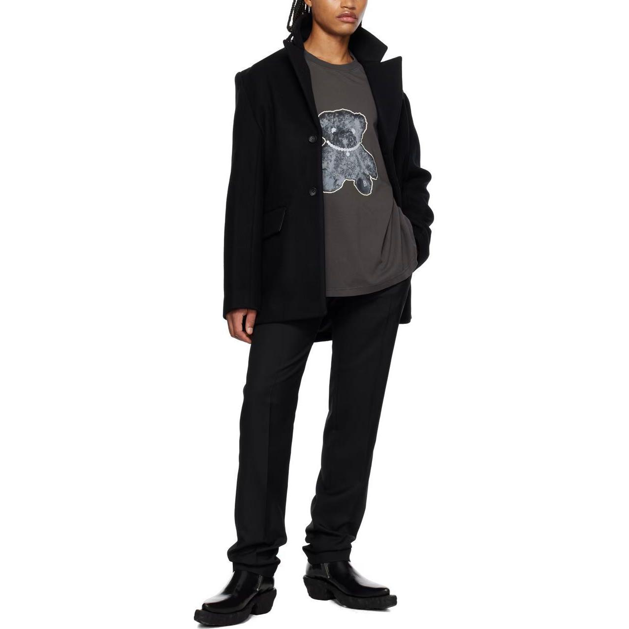 Purchase WE11DONE 黑色中腰修身直筒休閒褲 WD-PT3-23-259-M-BK