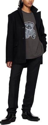 WE11DONE 黑色中腰修身直筒休閒褲 WD-PT3-23-259-M-BK Purchase WE11DONE 黑色中腰修身直筒休閒褲 WD-PT3-23-259-M-BK