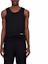 Order WE11DONE Tank Top Tanpa Lengan Hitam dengan Cetakan Huruf. WD-TT1-24-881-M-BK