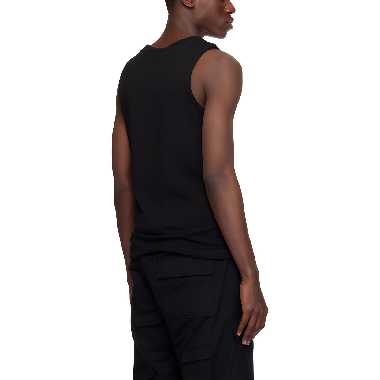 WE11DONE  Black Sleeveless Tank Top with Letter Print. WD-TT1-24-881-M-BK 圖 3