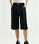 Shop WE11DONE Black Solid Color Straight Relaxed Fit Casual Shorts. JVM1620799291631