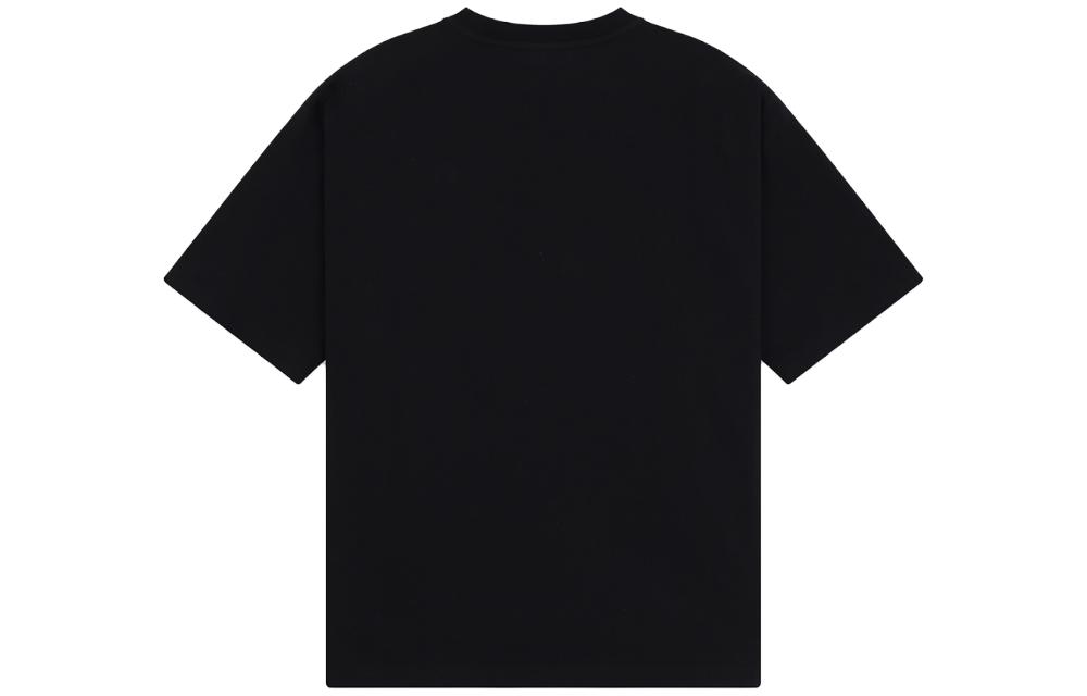 WE11DONE  Black T-Shirt with Angel Cartoon Graphic Print WD-TT3-23-786-U-BK 圖 3