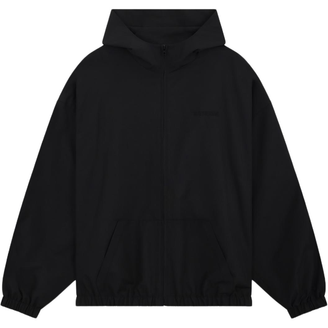 WE11DONE  Black Zip-Up Hoodie Jacket with Letter Detail Long Sleeves WD-JP2-24-078-M-BK 圖 2