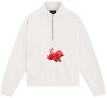 WE11DONE Graphic Print Long Sleeve Sweatshirt White WD-TS3-23-893-U-WH WE11DONE Graphic Print Long Sleeve Sweatshirt White WD-TS3-23-893-U-WH