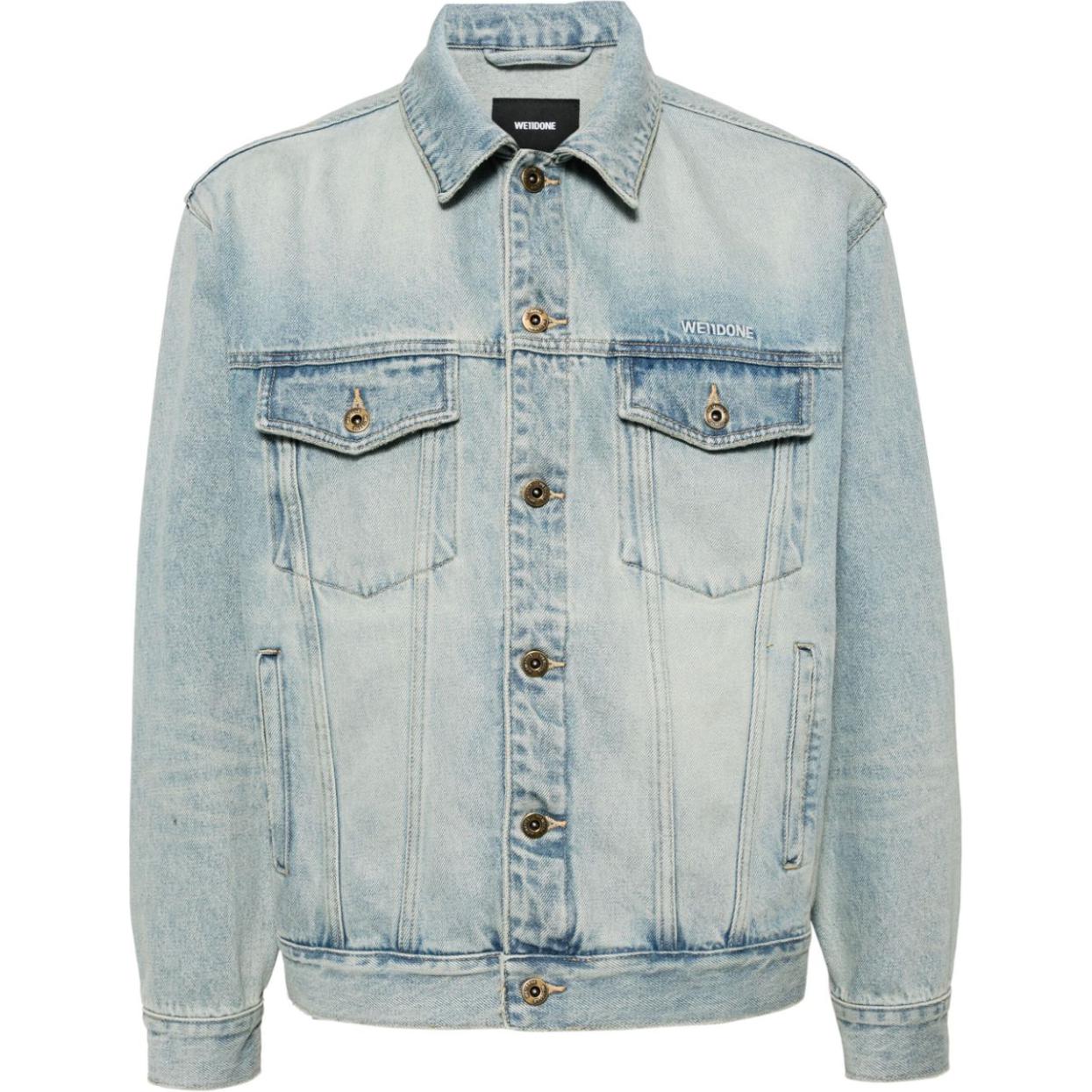 WE11DONE  Light Blue Slim Fit Single-Breasted Jacket WD-DJ2-24-345-M-SK