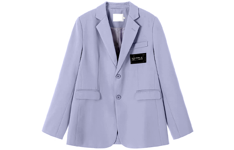 WE11DONE  Logo Pattern Blazer Lilac Purple WD-JK7-20-062-M-PP
