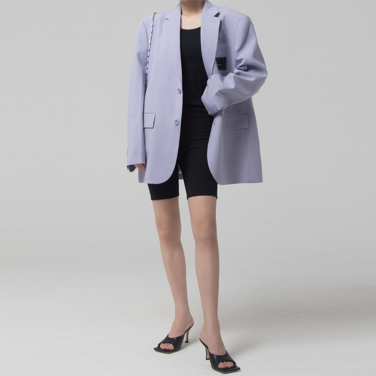 Lookbook WE11DONE 標誌圖案西裝外套 淺紫色 WD-JK7-20-062-M-PP